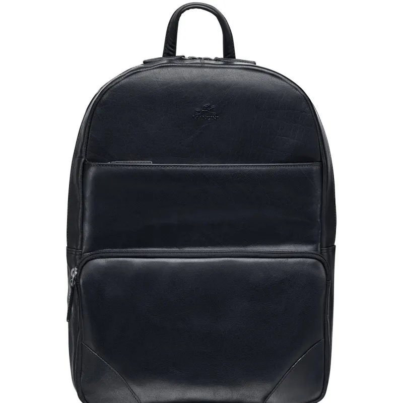 Mancini Portfolios|Business Cases<Slim Backpack for 14" Laptop, 12" x 4" x 16.25", Black