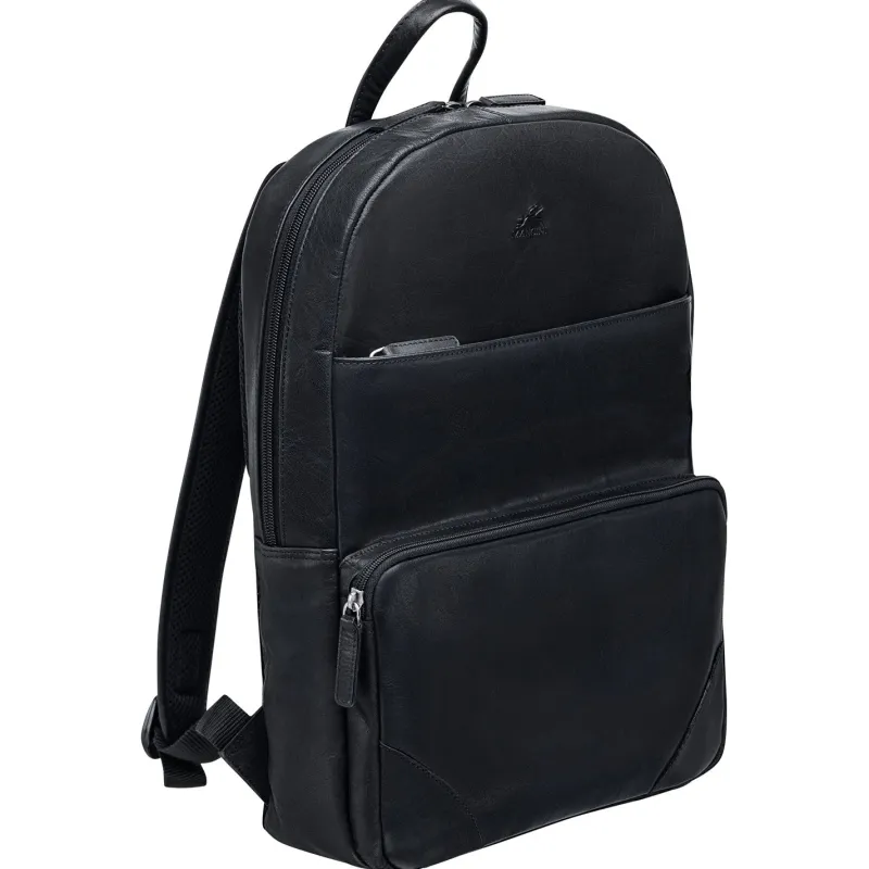 Mancini Portfolios|Business Cases<Slim Backpack for 14" Laptop, 12" x 4" x 16.25", Black