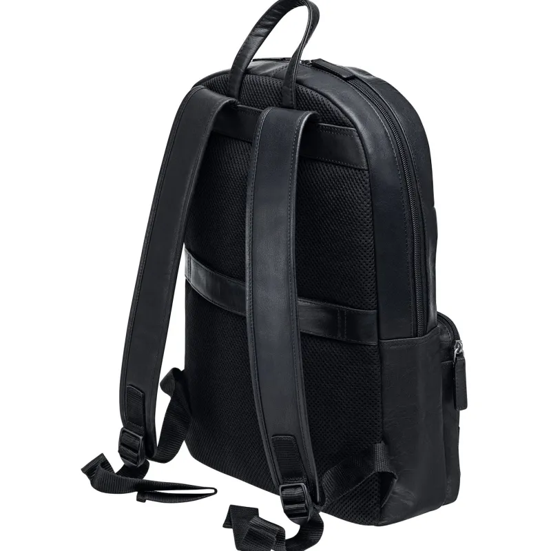Mancini Portfolios|Business Cases<Slim Backpack for 14" Laptop, 12" x 4" x 16.25", Black