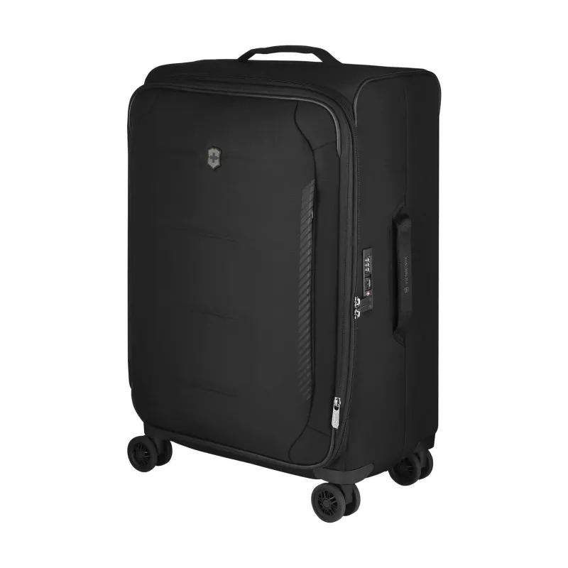 Victorinox Softside|Checked<Swiss Army Crosslight Medium Softside Case | Altman Luggage Black