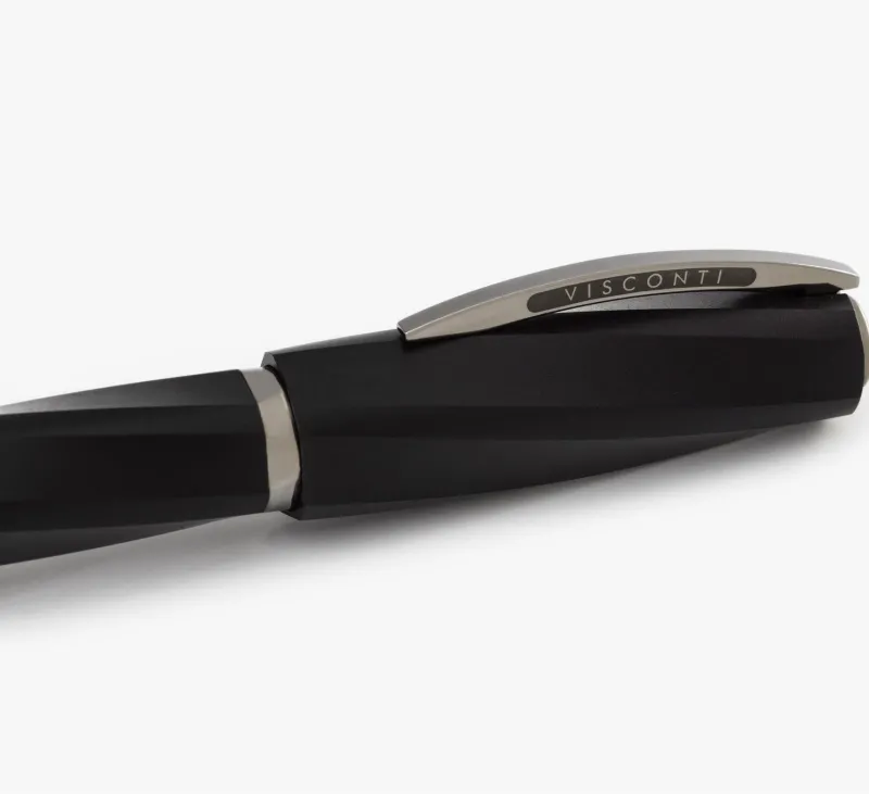 Visconti Rollerball|Felt Tip<Divina Matte Black Rollerball Pen
