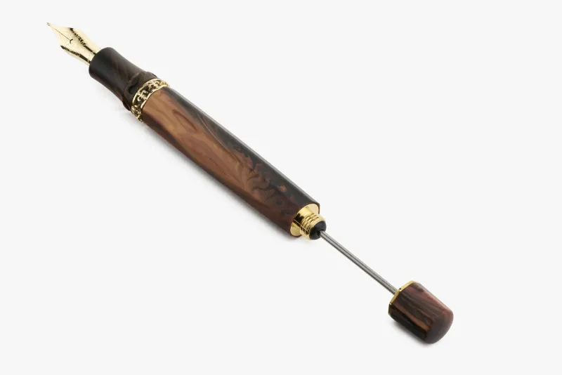 Visconti Limited Edition|Fountain<Medici Briarwood Ruthenium Fountain Pen | Altman Luggage