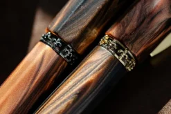 Visconti Rollerball|Felt Tip<Medici Briarwood Ruthenium Rollerball Pen | Altman Luggage