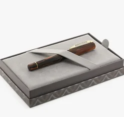 Visconti Rollerball|Felt Tip<Medici Briarwood Yellow Gold Rollerball Pen | Altman Luggage