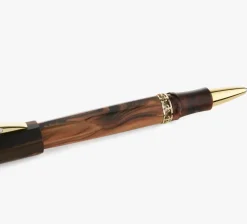 Visconti Rollerball|Felt Tip<Medici Briarwood Yellow Gold Rollerball Pen | Altman Luggage