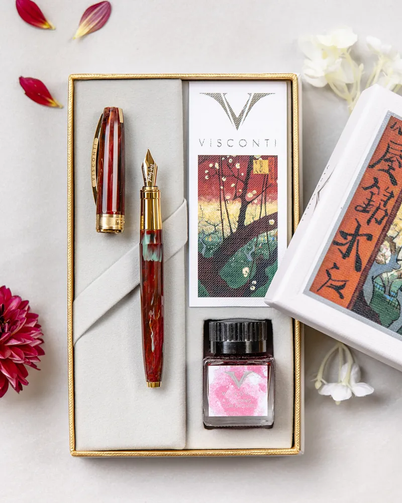 Visconti Fountain<Van Gogh FLOWERING PLUM ORCHARD Fountain Pen | Altman Luggage