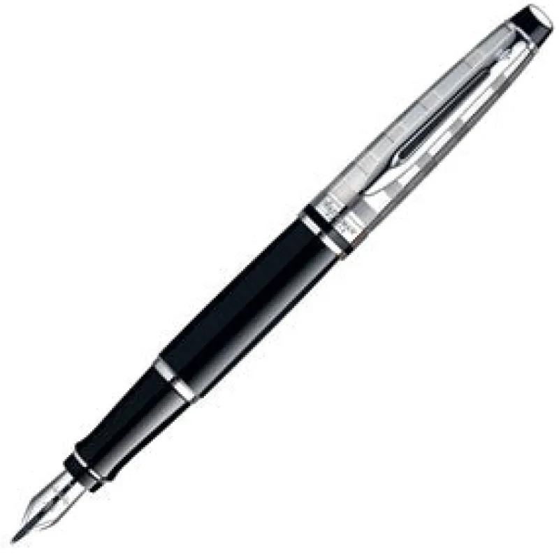 Waterman Fountain<Expert Deluxe Black CT Fountain Pen