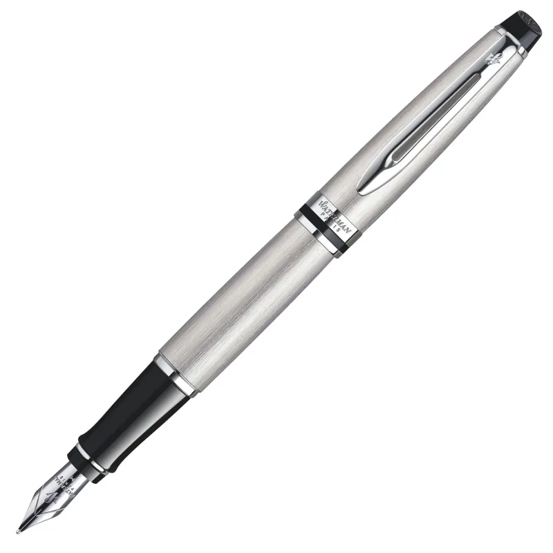 Waterman Fountain<Expert Stainless Steel CT Fountain Pen Medium S0952060