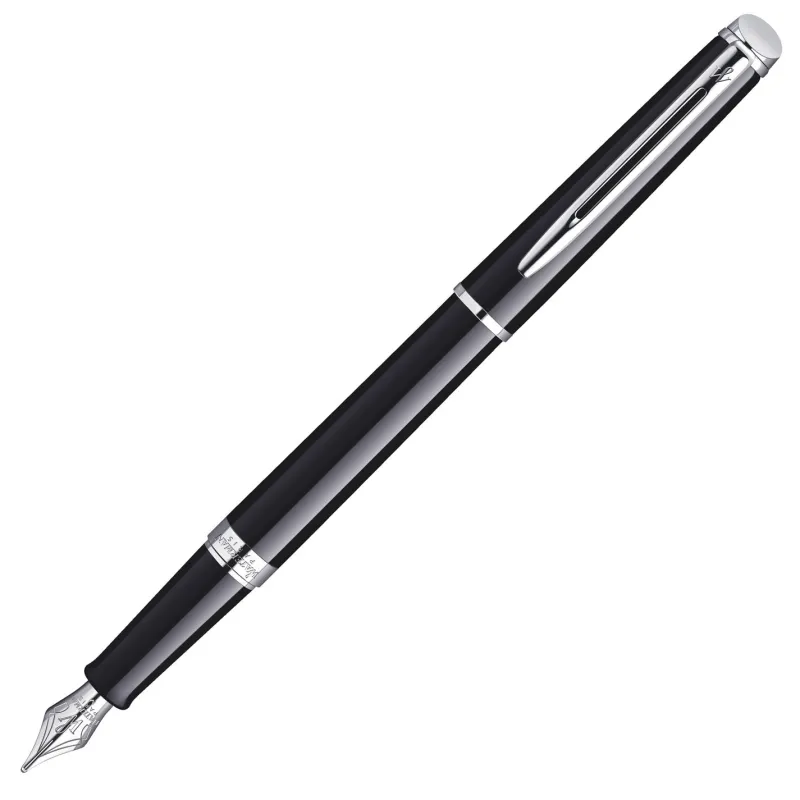 Waterman Fountain<Hemisphere Black Lacquer CT Fountain Pen