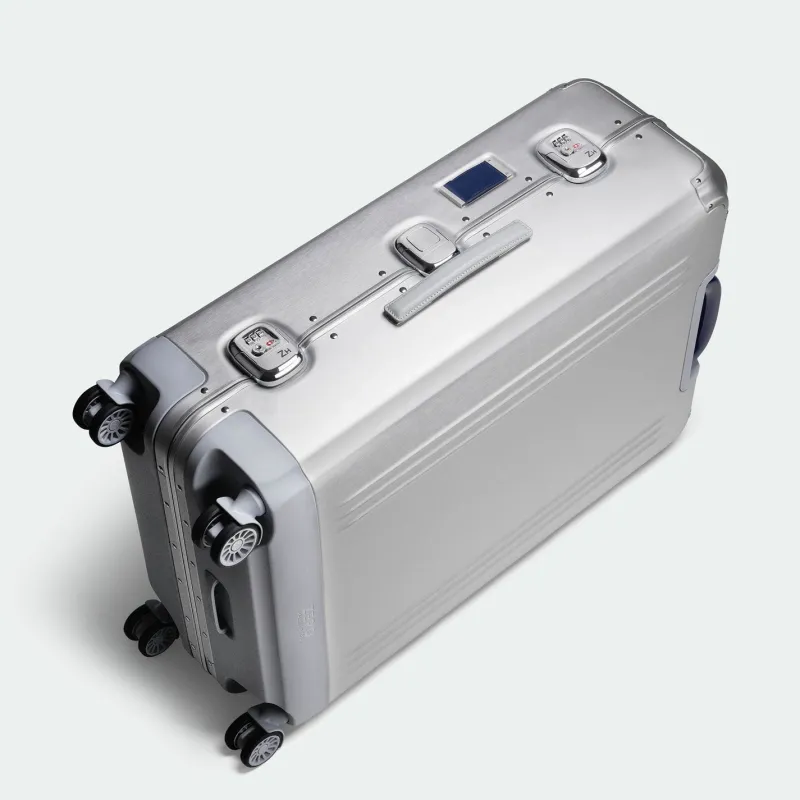 Zero Halliburton Carry-on Luggage<Pursuit Aluminum Medium Travel Case Silver